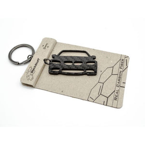 BlackStuff Carbon Fiber Keychain Keyring Ring Holder Compatible with M3 E90 E91 E92 E93 BS-149