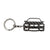 BlackStuff Carbon Fiber Keychain Keyring Ring Holder Compatible with M3 E90 E91 E92 E93 BS-149