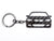 BlackStuff Carbon Fiber Keychain Keyring Ring Holder Compatible with E60 E61 M BS-151