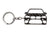 BlackStuff Carbon Fiber Keychain Keyring Ring Holder Compatible with X5 M X6 M F85 F86 F15 F16 BS-156