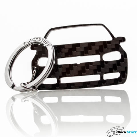 BlackStuff Carbon Fiber Keychain Keyring Ring Holder Compatible with Golf GTI Mk4 1997-2003 BS-163