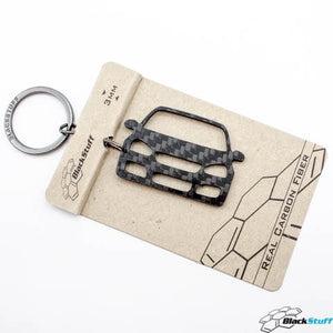 BlackStuff Carbon Fiber Keychain Keyring Ring Holder Compatible with Golf GTI Mk5 2003-2008 BS-164