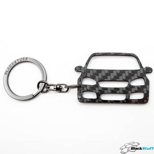 BlackStuff Carbon Fiber Keychain Keyring Ring Holder Compatible with Golf GTI Mk5 2003-2008 BS-164