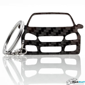 BlackStuff Carbon Fiber Keychain Keyring Ring Holder Compatible with Golf GTI Mk5 2003-2008 BS-164