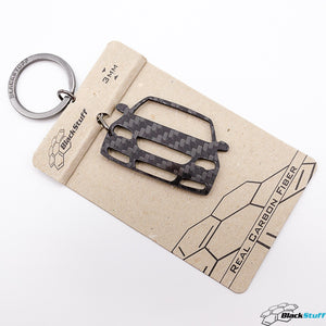 BlackStuff Carbon Fiber Keychain Keyring Ring Holder Compatible with Passat B6 2005-2010 BS-168