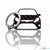 BlackStuff Carbon Fiber Keychain Keyring Ring Holder Compatible with Fiesta MK6 2009-2017 BS-179