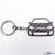 BlackStuff Carbon Fiber Keychain Keyring Ring Holder Compatible with Focus RS MK1 1998-2004 BS-181