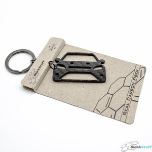 BlackStuff Carbon Fiber Keychain Keyring Ring Holder Compatible with Focus RS MK2 2004-2011 BS-182