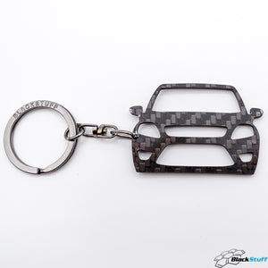 BlackStuff Carbon Fiber Keychain Keyring Ring Holder Compatible with Kuga MK1 2008-2012 BS-184