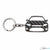 BlackStuff Carbon Fiber Keychain Keyring Ring Holder Compatible with Mondeo MK4 2007-2014 BS-186