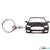 BlackStuff Carbon Fiber Keychain Keyring Ring Holder Compatible with Mondeo MK5 2014-2019 BS-187