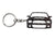 BlackStuff Carbon Fiber Keychain Keyring Ring Holder Compatible with Mustang 2010-2015 BS-188