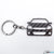 BlackStuff Carbon Fiber Keychain Keyring Ring Holder Compatible with Astra H 2004-2009 BS-190