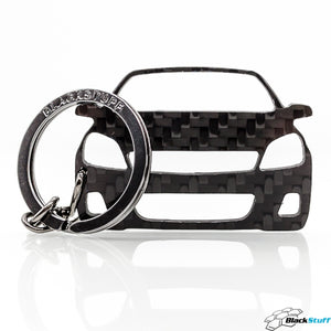 BlackStuff Carbon Fiber Keychain Keyring Ring Holder Compatible with Astra H 2004-2009 BS-190