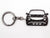 BlackStuff Carbon Fiber Keychain Keyring Ring Holder Compatible with Juke F15 2010-2015 BS-811