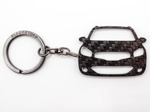 BlackStuff Carbon Fiber Keychain Keyring Ring Holder Compatible with Qashqai J10 2006-2013 BS-808