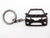 BlackStuff Carbon Fiber Keychain Keyring Ring Holder Compatible with X-Trail T32 2013-2019 BS-812