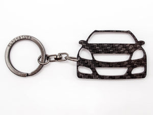 BlackStuff Carbon Fiber Keychain Keyring Ring Holder Compatible with Vectra C Facelift 2005-2008 BS-800