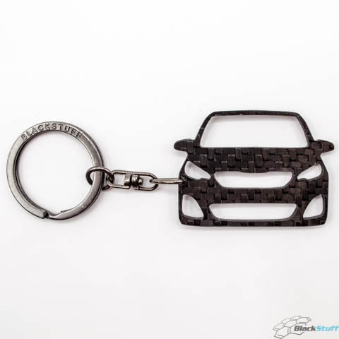 BlackStuff Carbon Fiber Keychain Keyring Ring Holder Compatible with 108 2014-2019 BS-804