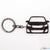 BlackStuff Carbon Fiber Keychain Keyring Ring Holder Compatible with 108 2014-2019 BS-804