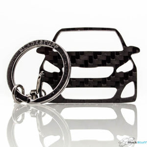 BlackStuff Carbon Fiber Keychain Keyring Ring Holder Compatible with 108 2014-2019 BS-804