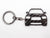 BlackStuff Carbon Fiber Keychain Keyring Ring Holder Compatible with Forester SG 2005-2007 BS-818