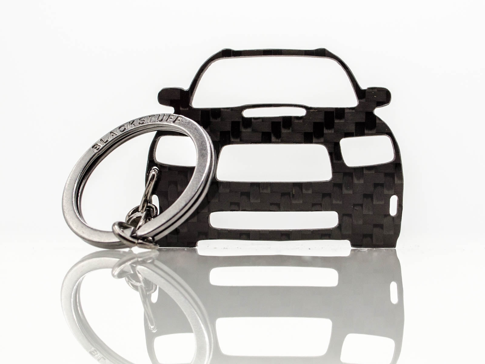 BlackStuff Carbon Fiber Keychain Keyring Ring Holder Compatible with Forester SG 2005-2007 BS-818