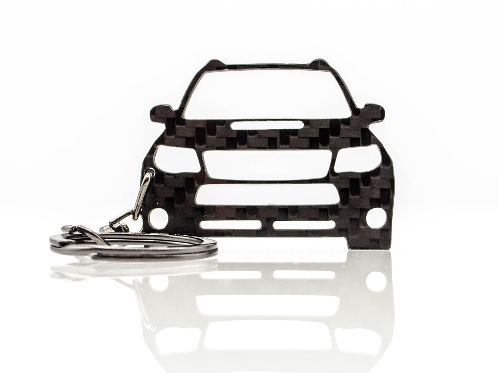 BlackStuff Carbon Fiber Keychain Keyring Ring Holder Compatible with Forester SH 2008-2012 BS-819