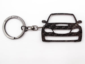 BlackStuff Carbon Fiber Keychain Keyring Ring Holder Compatible with Impreza GR GH 2007-2011 BS-813