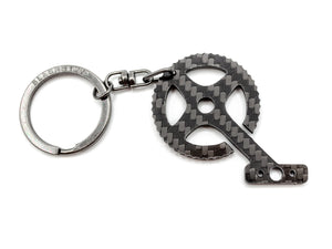 BlackStuff Carbon Fiber Keychain Ring Holder Bicycle Pedals BS-231