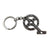 BlackStuff Carbon Fiber Keychain Keyring Ring Holder Funny Bike Pedals BS-231