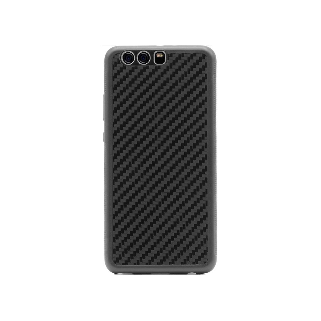 BlackStuff Echte Kohlefaser und Silikon, leichte Handyhülle, kompatibel mit Huawei P10 Plus BS-2019