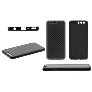 BlackStuff Genuine Carbon Fiber and Silicone Lightweight Phone Case Compatible with Huawei P10 Plus BS-2019