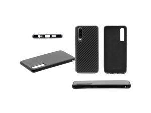 Custodia per telefono leggera in vera fibra di carbonio e silicone BlackStuff compatibile con Huawei P30 BS-2013