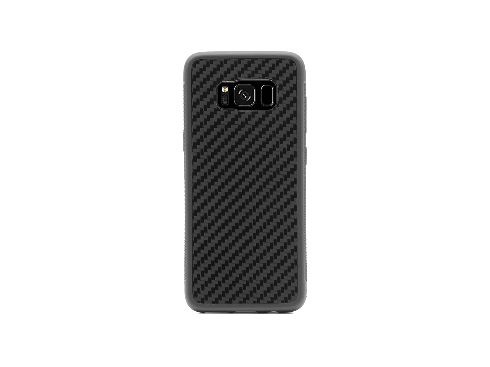 BlackStuff Echte Kohlefaser und Silikon, leichte Handyhülle, kompatibel mit Samsung Galaxy S8 BS-2009