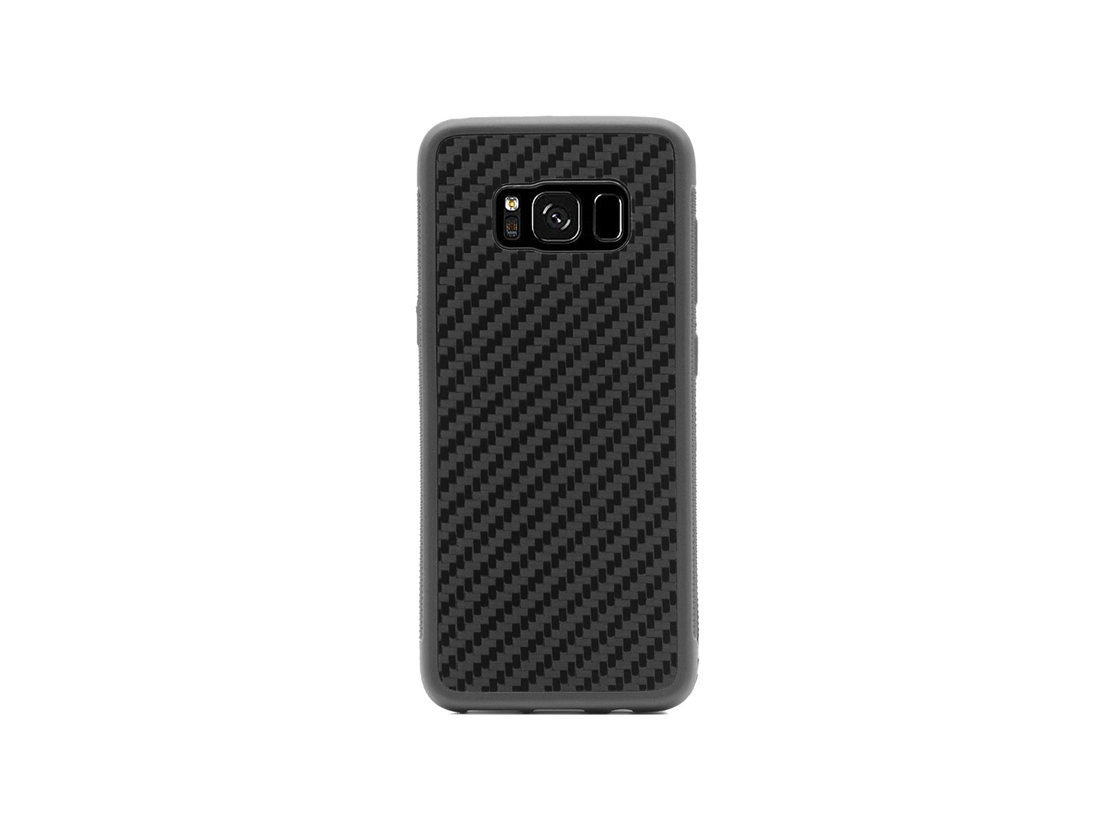 BlackStuff Custodia per telefono leggera in vera fibra di carbonio e silicone compatibile con Samsung Galaxy S8 BS-2009