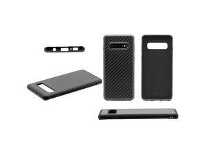 Custodia per telefono leggera in vera fibra di carbonio e silicone BlackStuff compatibile con Samsung Galaxy S10 BS-2007