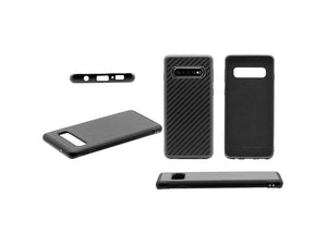 BlackStuff Genuine Carbon Fiber and Silicone Lightweight Phone Case Compatible with Samsung Galaxy S10 BS-2007