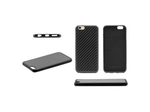 BlackStuff Genuine Carbon Fiber and Silicone Lightweight Phone Case Compatible with Iphone 6/6s BS-2002