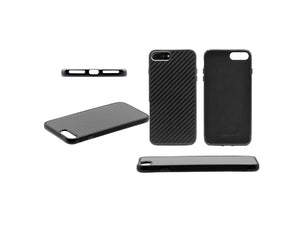 BlackStuff Genuine Carbon Fiber and Silicone Lightweight Phone Case Compatible with Iphone 7/8 Plus BS-2005