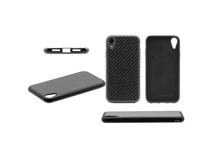 BlackStuff Genuine Carbon Fiber and Silicone Lightweight Phone Case Compatible with Iphone XR BS-2003