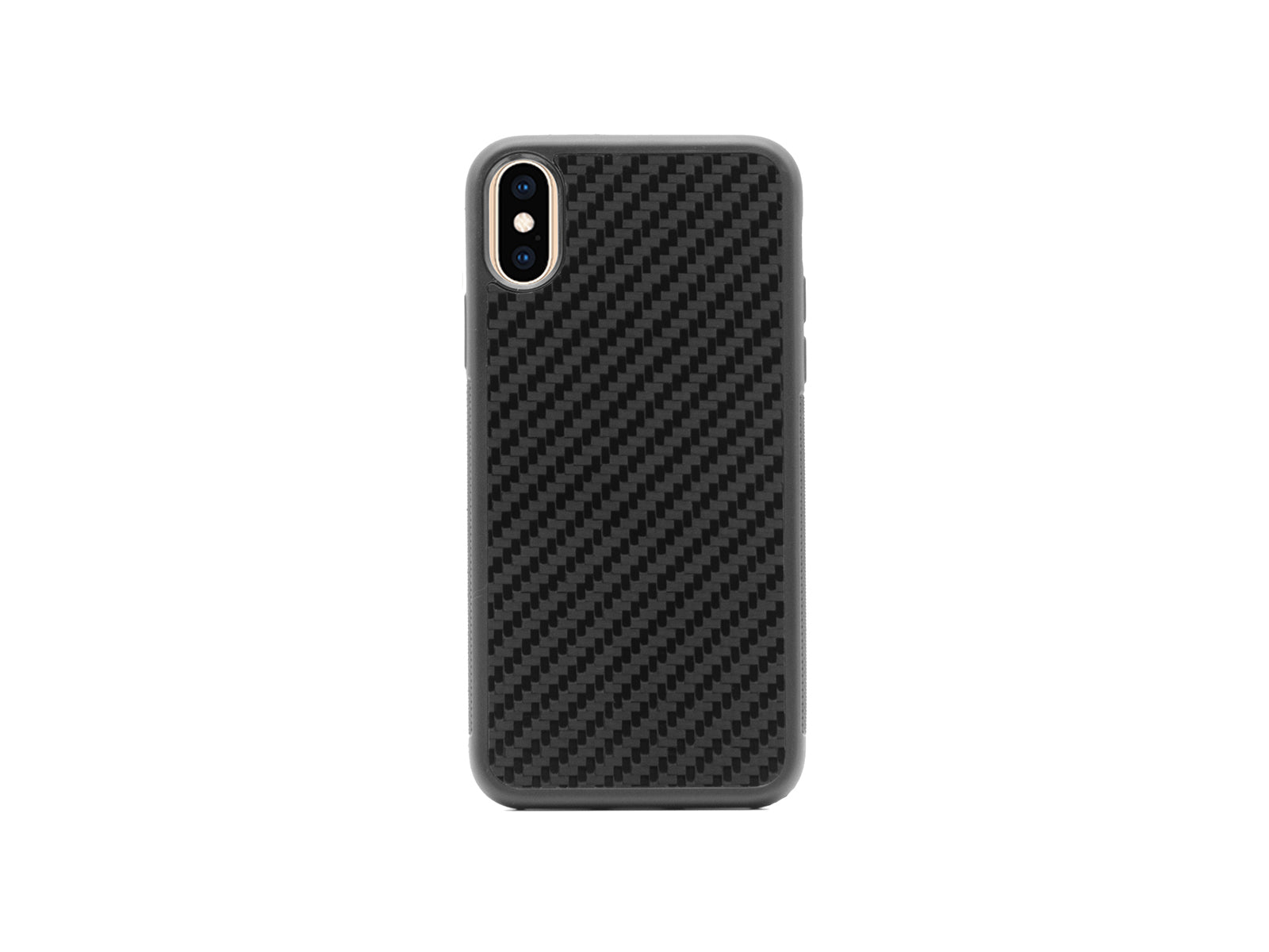 BlackStuff Genuine Carbon Fiber and Silicone Lightweight Phone Case Compatible with Iphone X/XS BS-2000