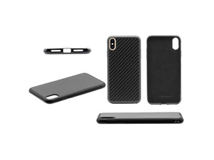 Custodia per telefono leggera in vera fibra di carbonio e silicone BlackStuff compatibile con Iphone XS Max BS-2004