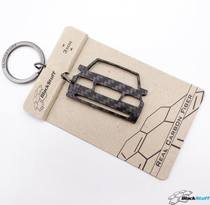 BlackStuff Carbon Fiber Keychain Keyring Ring Holder Compatible with W124 EVO Cossworth BS-608