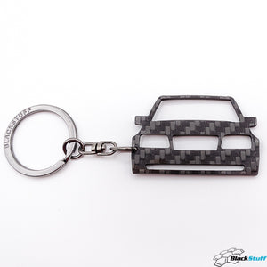 BlackStuff Carbon Fiber Keychain Keyring Ring Holder Compatible with W124 EVO Cossworth BS-608