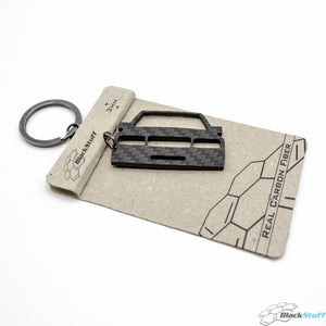 BlackStuff Carbon Fiber Keychain Keyring Ring Holder Compatible with W201 190E Evo Cosworth BS-609