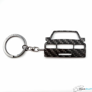 BlackStuff Carbon Fiber Keychain Keyring Ring Holder Compatible with W201 190E Evo Cosworth BS-609