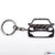 BlackSuff Carbon Fiber Keychain Keyring Ring Holder Compatible with Punto Evo 2007-2018 BS-611