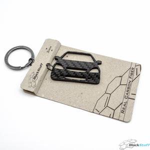 BlackStuff Carbon Fiber Keychain Keyring Ring Holder Compatible with Civic Type R MK7 2001-2005 BS-612