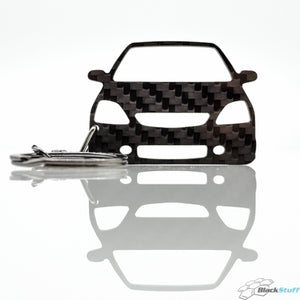 BlackStuff Carbon Fiber Keychain Keyring Ring Holder Compatible with Civic Type R MK7 2001-2005 BS-612